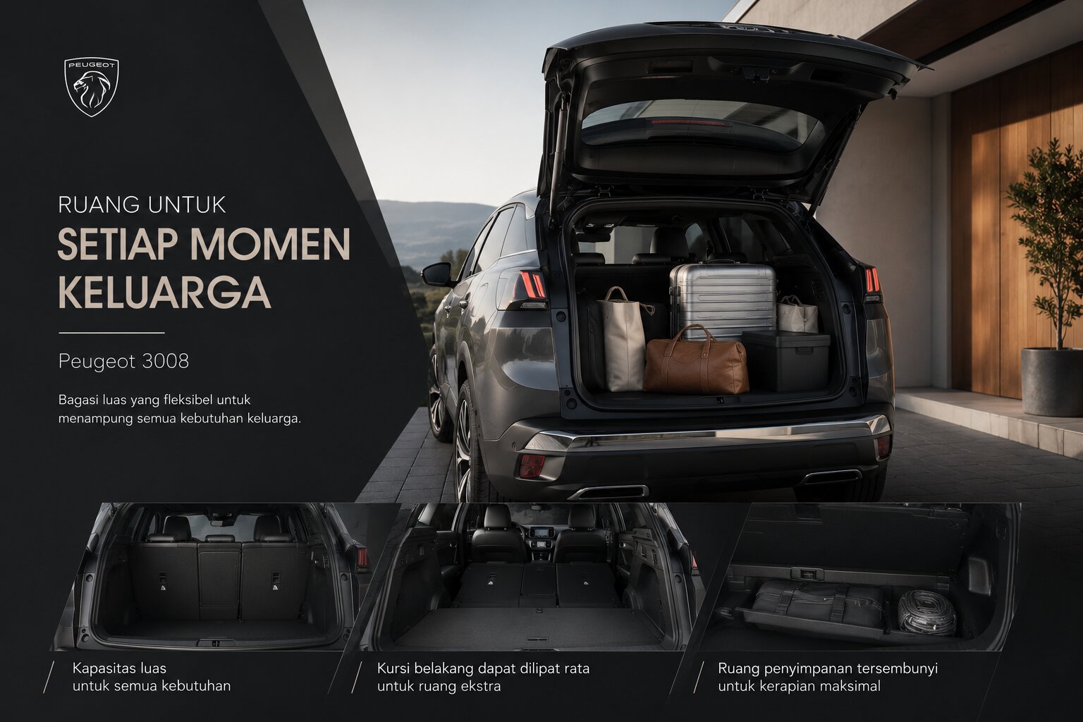 Peugeot 3008 untuk Perjalanan Akhir Pekan Keluarga dan Pentingnya Ruang yang Efisien