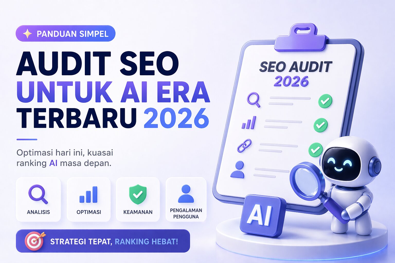 Strategi Audit SEO Berbasis Intent Pengguna untuk Mengoptimalkan Relevansi Pencarian di Era AI 2026 secara Mendalam dan Terukur